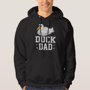 Mannen Duck Bird Retro Style Best Duck Dad Father Hoodie