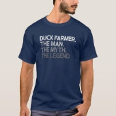 Mannen Duck Farmer Man The Myth Legend Gift T-shirt (Voorkant)