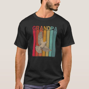 Mannen duif Retro Style opa Grafische kaart Fa T-shirt