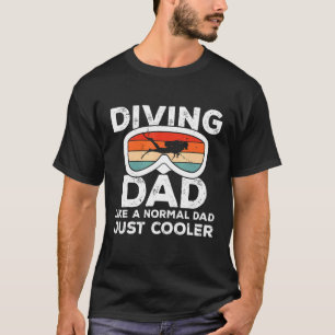 Mannen duikpappa scuba duiker onderwater Snorkelen T-shirt