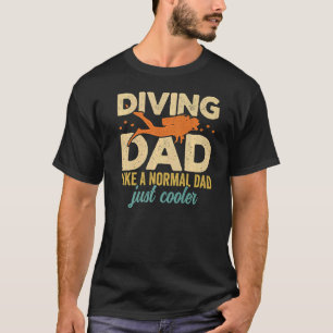 Mannen duikpappa scuba duiker onderwater Snorkelen T-shirt