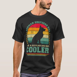 Mannen Duitse herdervader als gewone vader T-shirt
