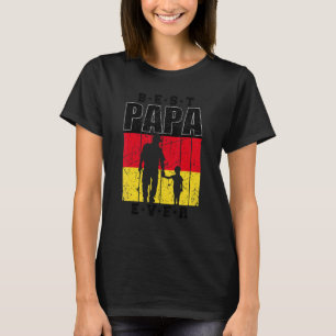 Mannen Duitse pappa van een paddenstoel zoon Duits T-shirt
