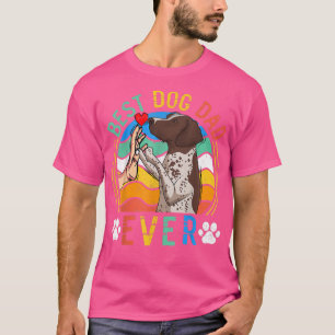 Mannen Duitse Shorthaired Pointer Best Dog Dad Oog T-shirt