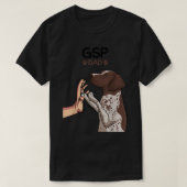 Mannen Duitse Shorthaired Pointer GSP Dog Papa T-shirt (Design voorkant)