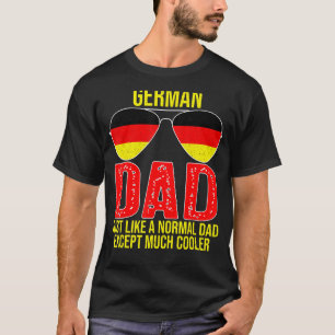Mannen Duitse vader Duitsland vlag zonnebril Fa T-shirt