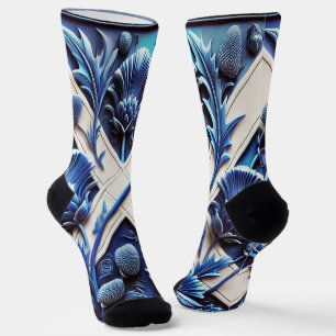 Mannen duurzame sokken met Schotse distels