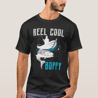 Mannen Echt Cool Boppy Visser Vader Vader Dag F T-shirt