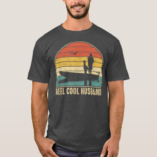 Mannen Echt Coole Man Visvangst Grappige Vis Vinta T-shirt
