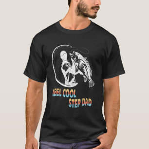 Mannen Echt Coole Stiefvader   Vissen Vader Vaderd T-shirt