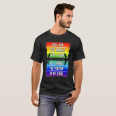 Mannen echte Mannen Pride LGBTQ bijen Funny Gay Ra T-shirt (Voorkant volledig)
