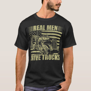 Mannen Echte Mannen voor vrachtwagenchauffeur Vrac T-shirt