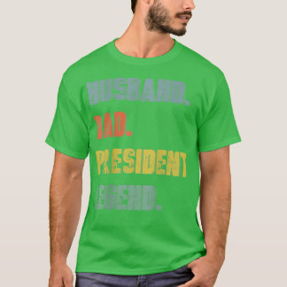 Mannen echtgenoot pap President Legend Vintage vad T-shirt