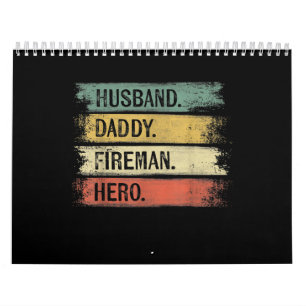 Mannen echtgenoot papa Fireman Hero Firefighter Kalender