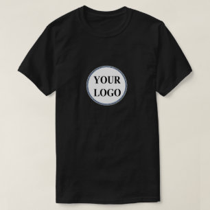 Mannen Echtgenoot TShirt ADD YOUR LOGO Zwart Wit