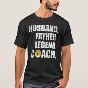 Mannen echtgenoot vader Legend Billiards Coach T-shirt