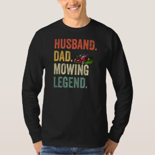 Mannen echtgenoot vader Mowing Legend Lawn Care Ga T-shirt