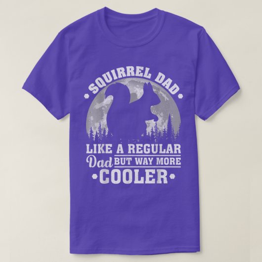 Mannen eekhoorn vader als een gewone pap grappighe t-shirt (Design voorkant)