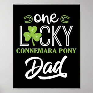 Mannen Een Lucky Connemara Pony Horse Dad Irish Ho Poster