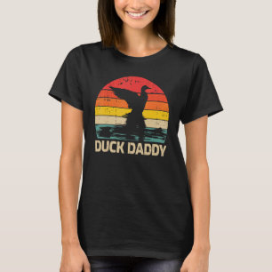Mannen eend retro eend papa Vaderdag T-shirt