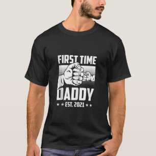 Mannen eerste keer papa est 2021 Vaderdag zwanger T-shirt