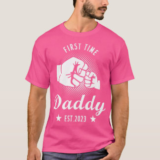 Mannen Eerste Papa Oost 2023 Pap Zwangerschap Anno T-shirt