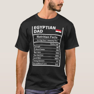Mannen Egyptische papa Nutrition Feit Vaderdag Nat T-shirt