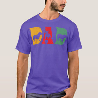 Mannen eigenaar van Bulldog   T-shirt