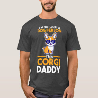 Mannen eigenaar van Dog Corgi papa T-shirt