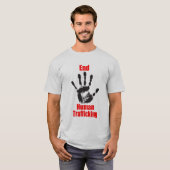 Mannen Eind Mensenhandelactiviste T Shirt (Voorkant volledig)