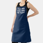 Mannen Elegant Navy Blue Modern Simple Pap Chef Schort (Insitu)