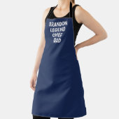 Mannen Elegant Navy Blue Modern Simple Pap Chef Schort (Insitu)