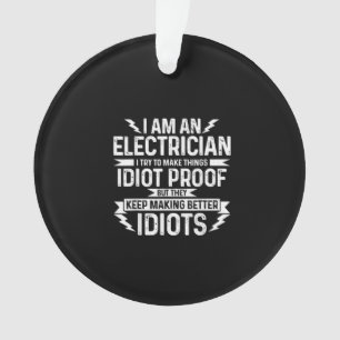 Mannen elektricien die ik probeer te bewijzen ornament
