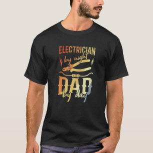 Mannen elektricien priester elektronica-technicus t-shirt