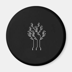 Mannen elektronicamonteur Computer Nerd Magneet