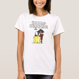 Mannen en FIne Wine Humor T-shirt