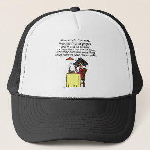 Mannen en FIne Wine Humor Trucker Pet