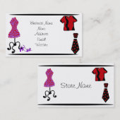 Mannen en Mode Kleding Visitekaartje (Voorkant / Achterkant)