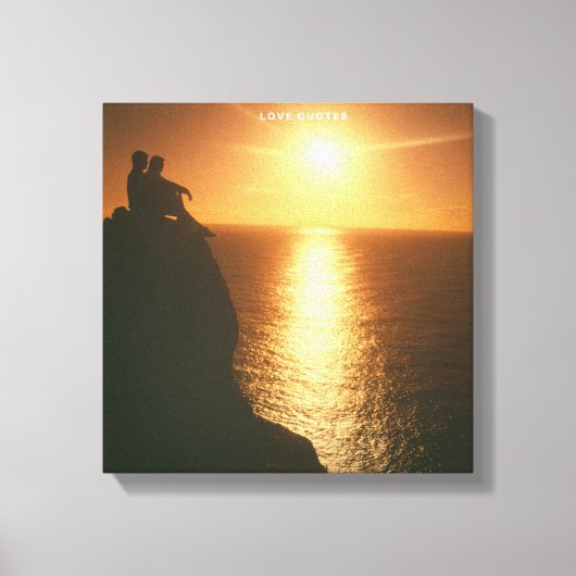 Mannen en Sun canvas Afdruk (Voorkant)