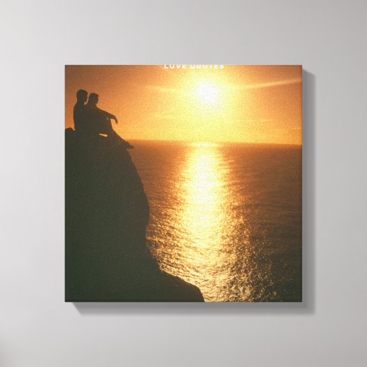 Mannen en Sun canvas Afdruk (Voorkant)