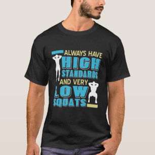 Mannen en vrouwen met een laag inktniveau met hoge t-shirt