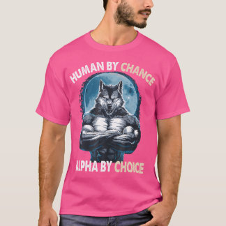 Mannen en vrouwen per toeval alpha door keuze alph t-shirt