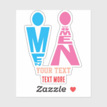 Mannen- en Vrouwentypografie Pictogramontwerp