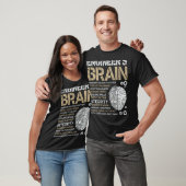 Mannen-engine van de Brain Funny Process Engineer T-shirt (Unisex)