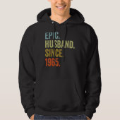 Mannen epic Husband sinds 1965 : bruiloft Hoodie (Voorkant)