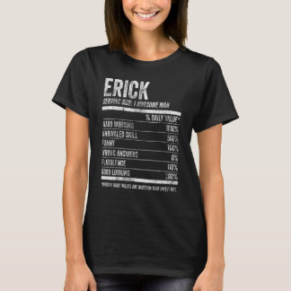 Mannen Erick Nutrition Gepersonaliseerde Naam Fa T-shirt