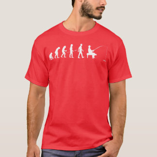 Mannen Evolutie van Man Vist Vaderdag T-shirt