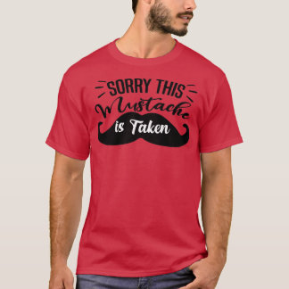 Mannen excuses Deze snor wordt gebruikt grappige b T-shirt