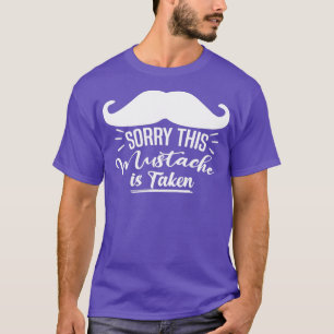 Mannen excuses Deze snor wordt gebruikt grappige b T-shirt