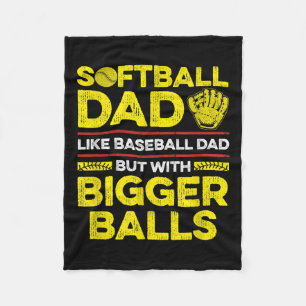 Mannen Fastpitch Softball Quote voor uw Softball D Fleece Deken